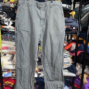 vintage carhartt grey relaxed baggy fit cargo pants size 38 x 32